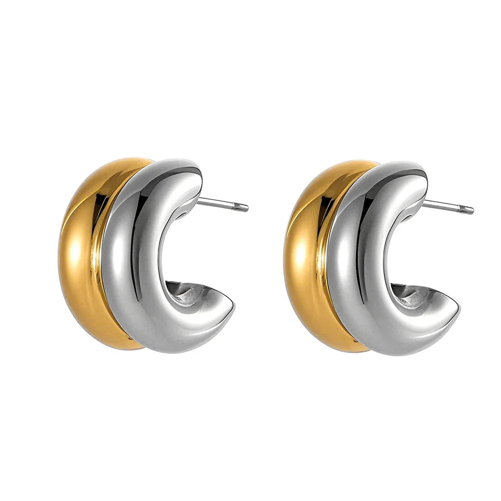 Hypoallergenic Geometric Stud Earrings for Women