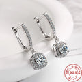 2CT Moissanite Huggie Hoop Earring
