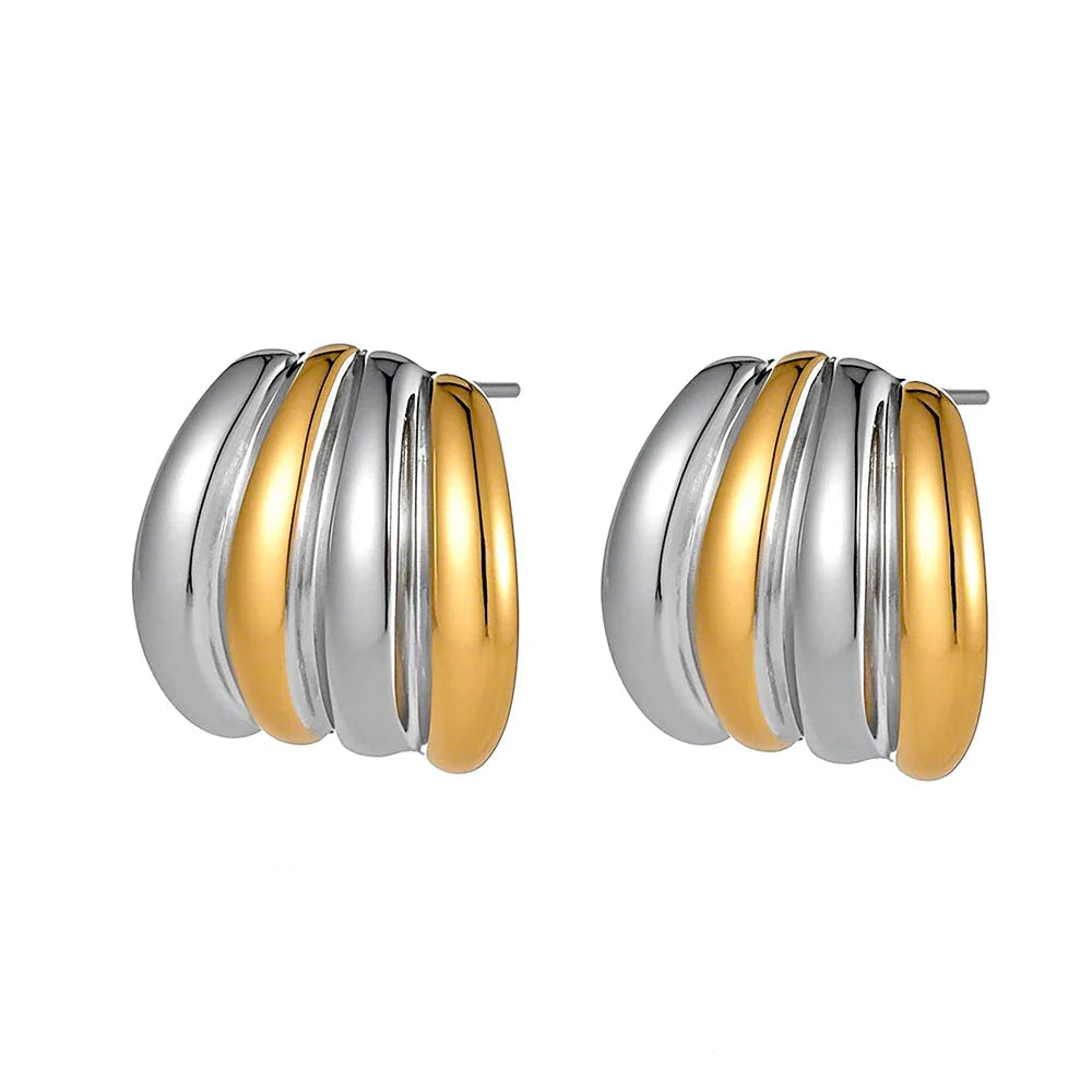 Hypoallergenic Geometric Stud Earrings for Women