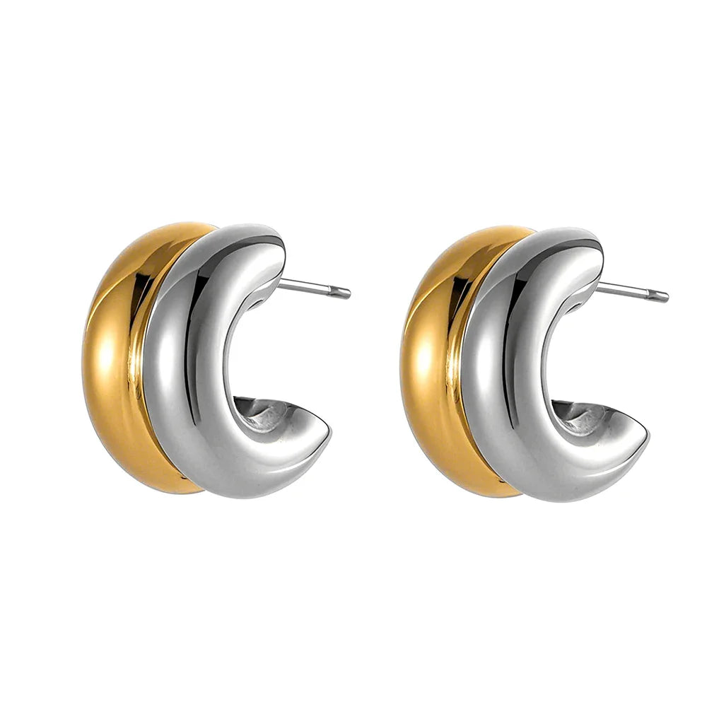 Hypoallergenic Geometric Stud Earrings for Women