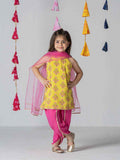 Gulaabo Charm Yellow & Pink Patiala Kurta Set